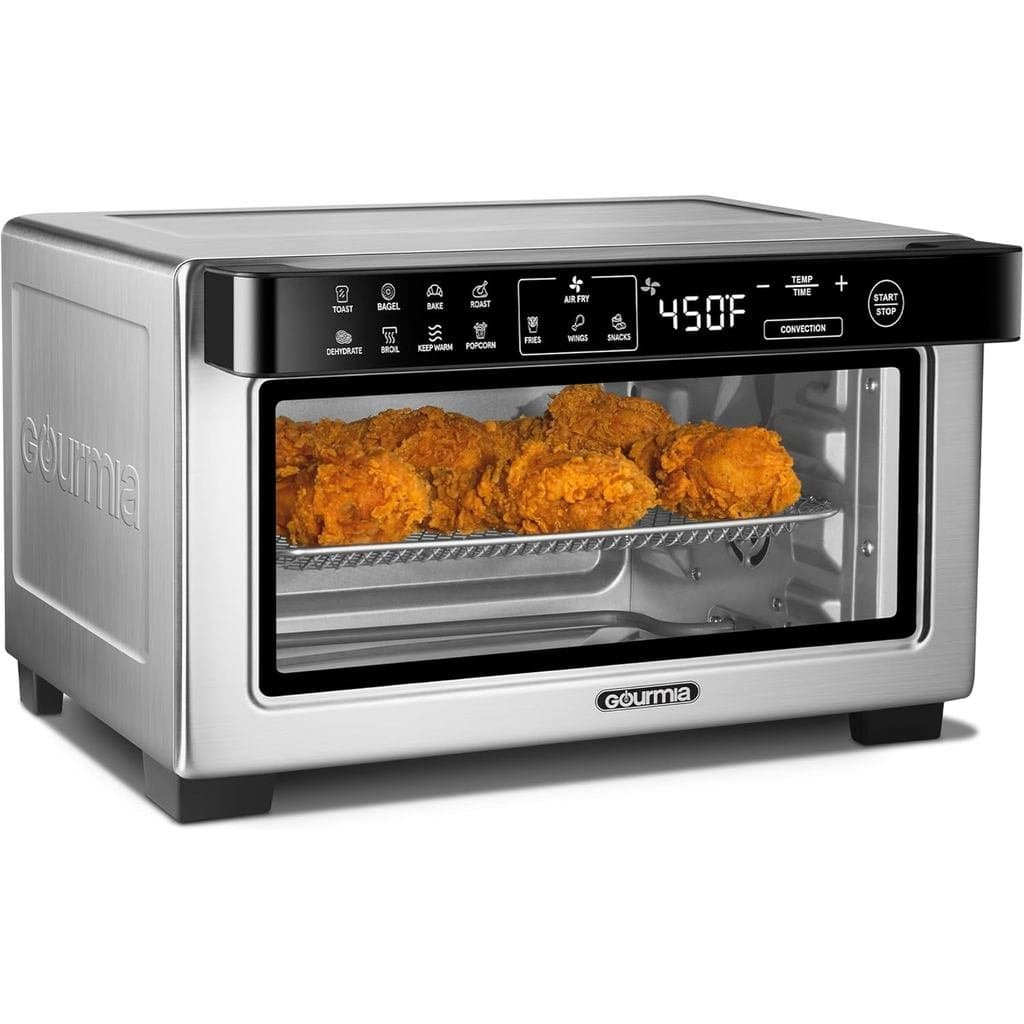 Forno Elétrico Gourmia com Função de Air Fryer Digital - Modo de Convecção com Capacidade para 4 Fatias, 3 Posições de P