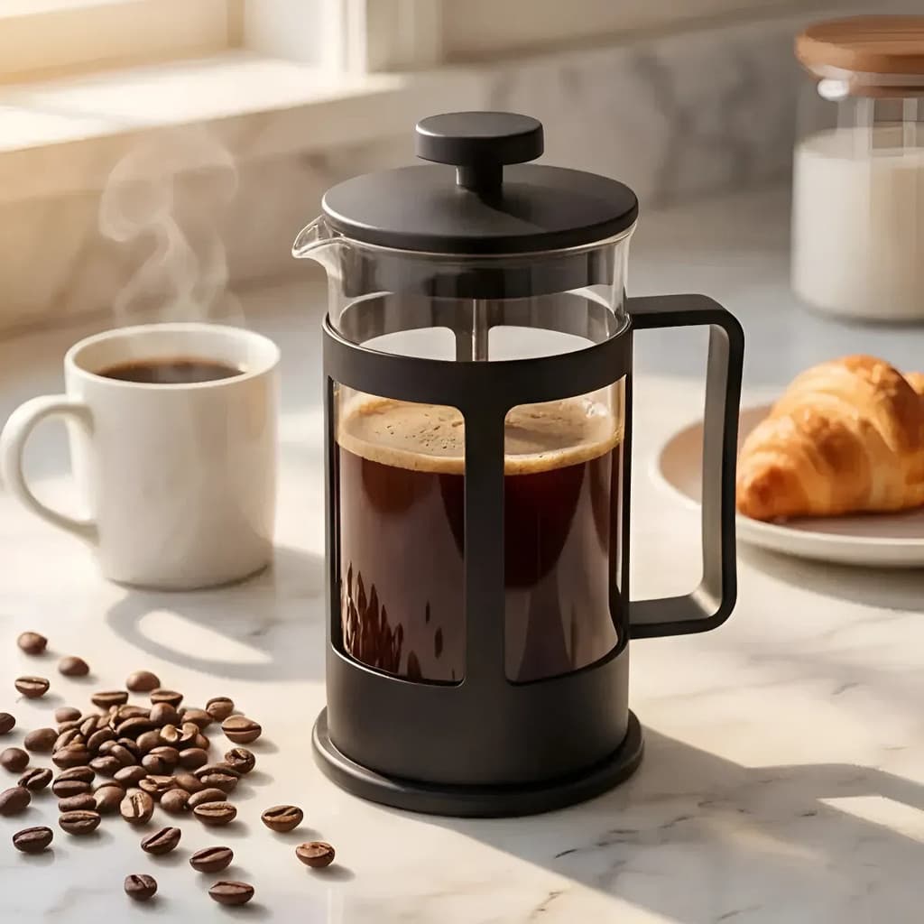 Cafeteira Prensa Francesa De Vidro 350ml Café Expresso Leite