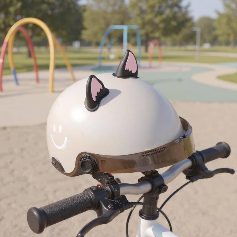 OZTH Capacete Da Motocicleta Decorações De Orelha De Gato Acessório Para Scooter Bicicleta Adesivo Moto Skate Ciclismo V