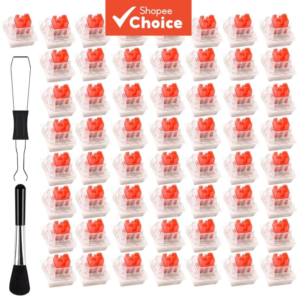 Clicker De Teclado 50 Unidades De Interruptores Mecânico , Clicky De 3 Pinos Com Extrator De Escova E Chave , Cliques Pa