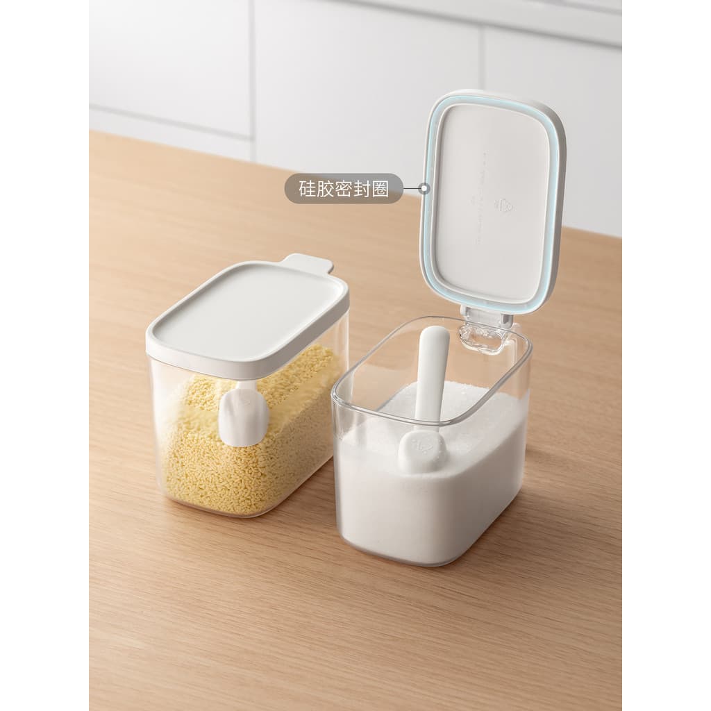 Caixa de tempero de canto preguiçoso cozinha doméstica tempero Jar conjunto condimento saleiro à prova de umidade temper