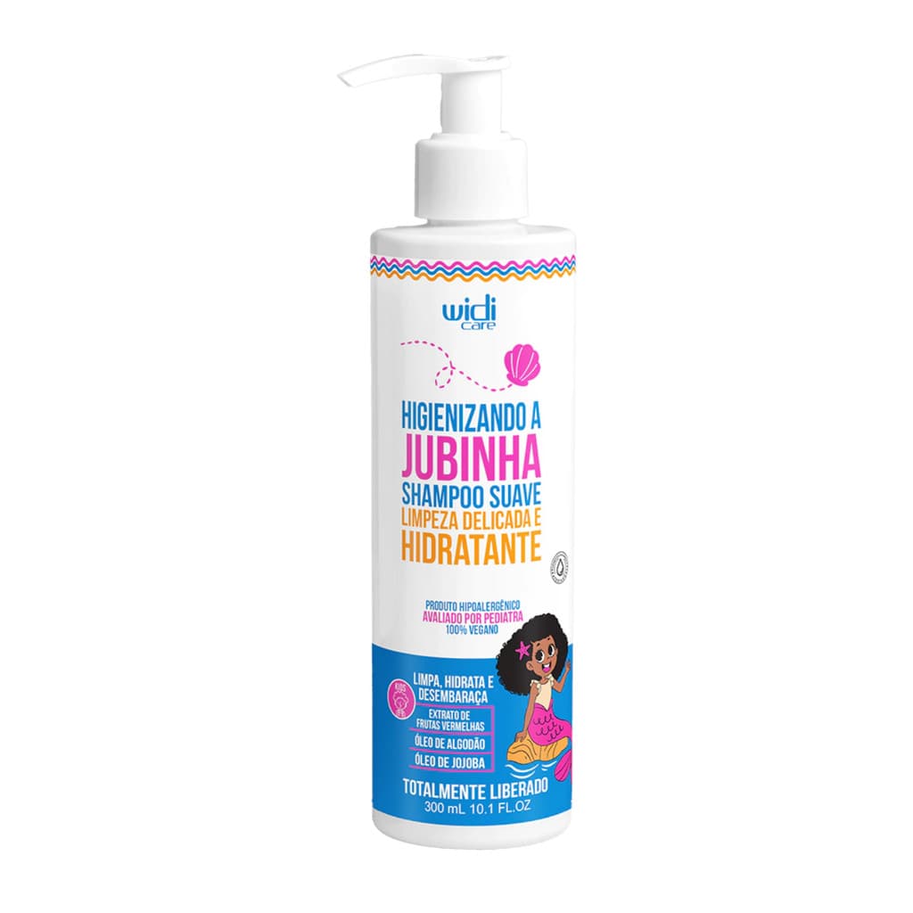 Shampoo Higienizando A Jubinha Suave Limpeza Delicada E Hidratante 300ml Widi Care