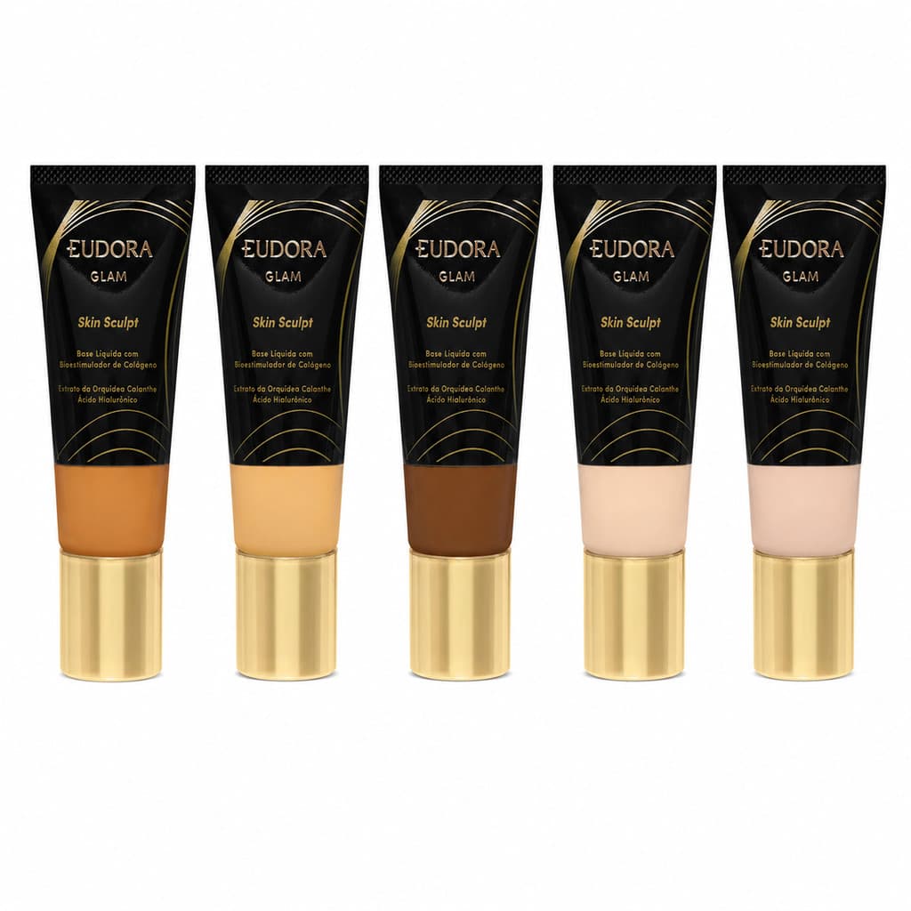 Base Liquida Semi Matte Eudora Glam Skin Sculpt  - 30ML VARIAS CORES