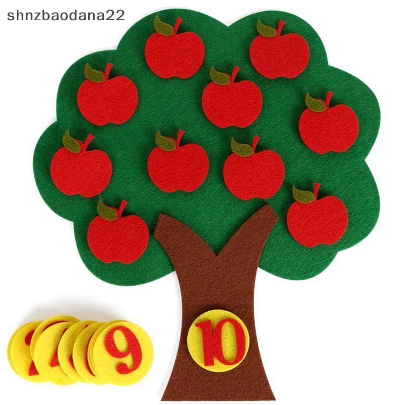 [Shnzd] Brinquedo Educativo De Árvore Não Tecido Quebra-Cabeça Infantil Feito À Mão Brinquedos Matemáticos DIY EMKK