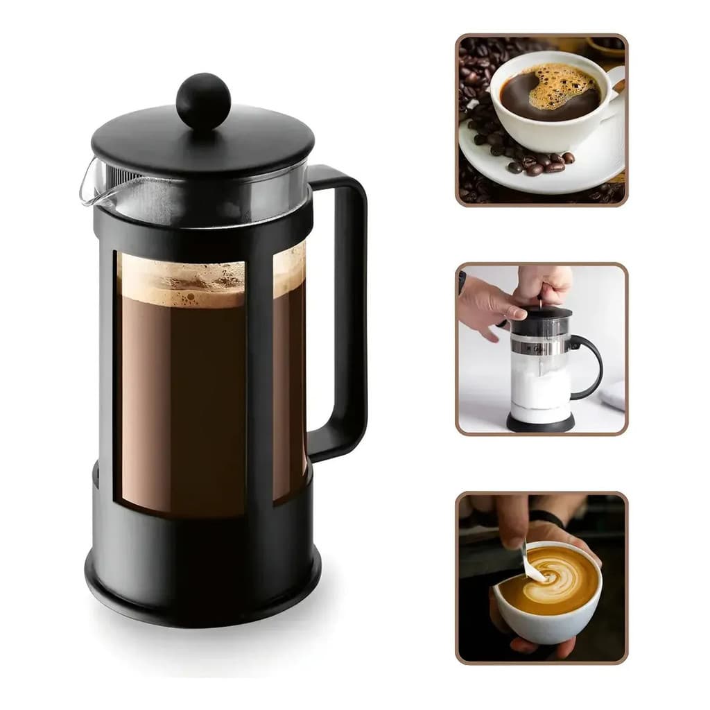 Cafeteira Prensa Francesa Cafe Expresso, Cha E Leite Cremoso