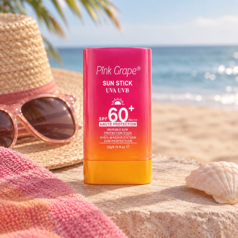 Protetor Solar Facial PA+++ Pink Grape Sun Stick FPS 60 UVA UVB