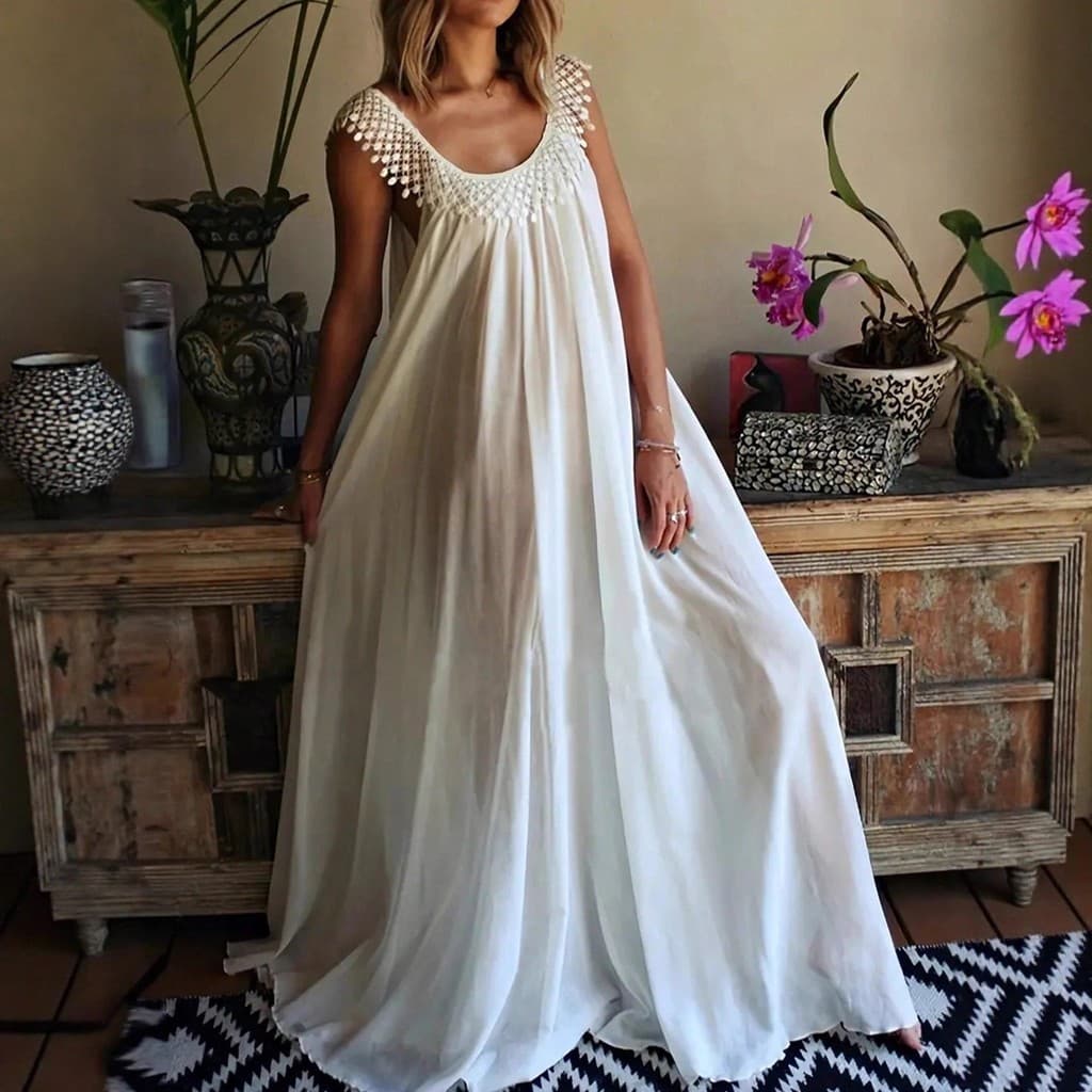 Vestido longo feminino, vestido de noite, vestido longo elegante, vestido FFUO