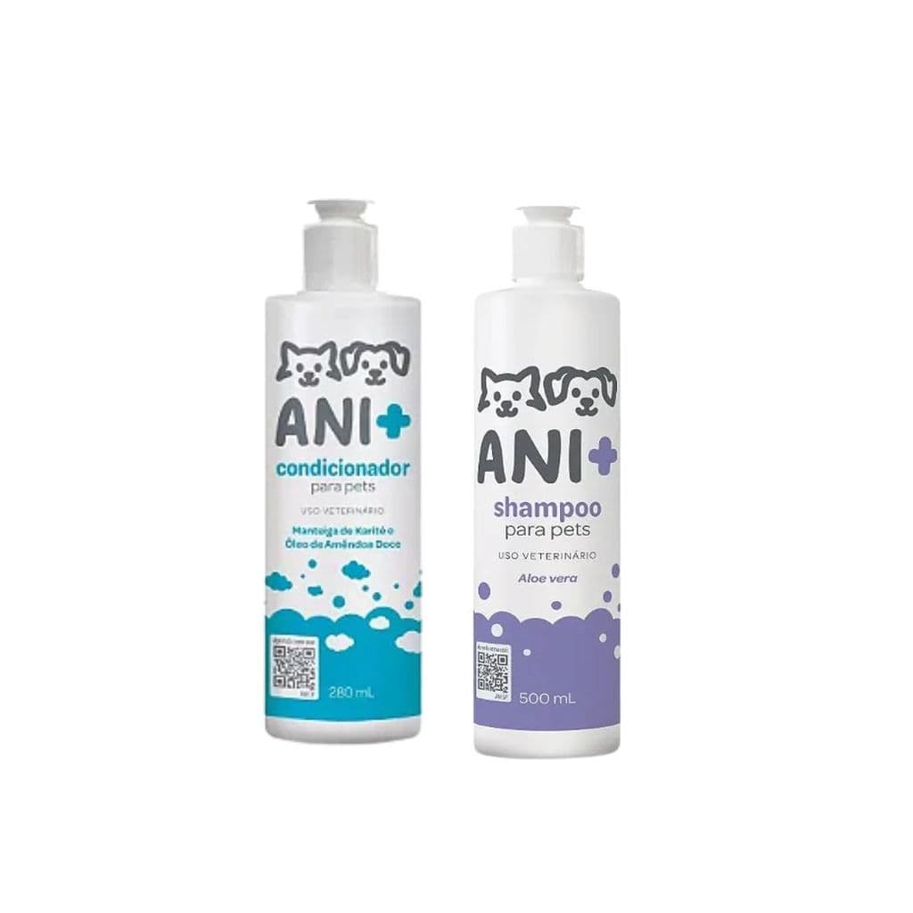 ANI+ Shampoo e Condicionador para Cães e Gatos -  Pet Societ