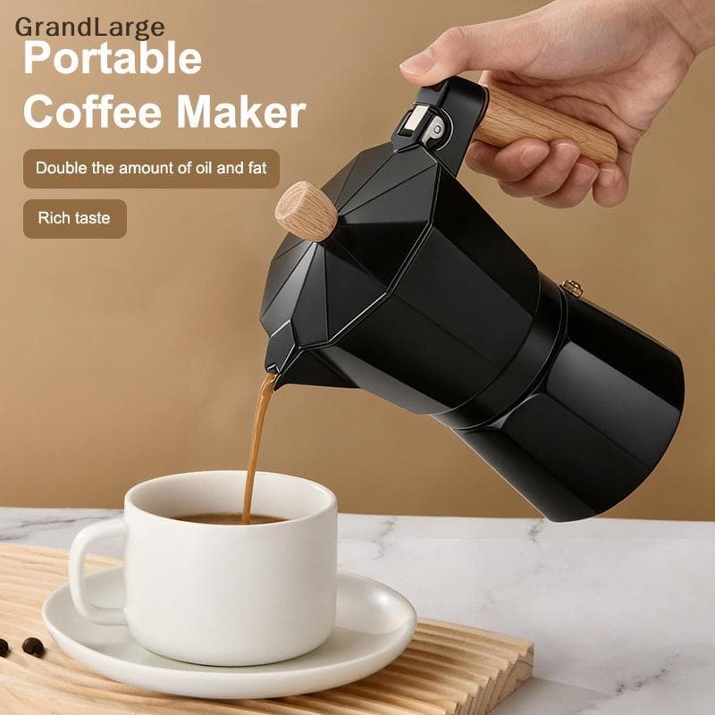 [GrandLarge] Fogão Expresso De Alumínio Moka Pot Express Cafeteira Percolador Italiano Clássico Mocha Máquina De Café BR