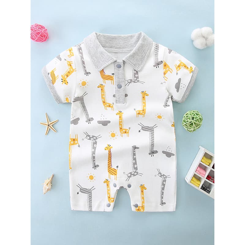 Macacão de bebê puro algodão menino roupas bebê menina macacão novo estilo verão estilo fino Outing moda roupas de verão