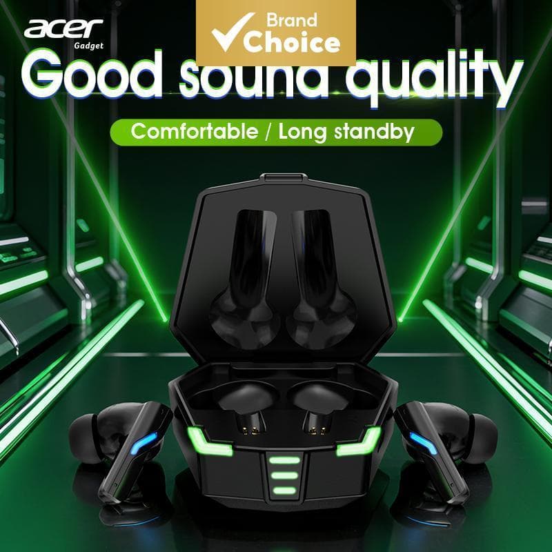 Acer OHR625 Fones De Ouvido Bluetooth Earpods Sem Fio Com Microfone 20Hz-20KHz Ampla Resposta De Frequência 5.5h Reprodu