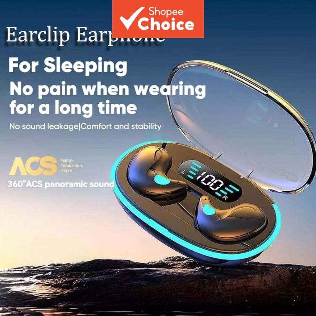 X55 Fones De Ouvido Sem Fio Sleep Bluetooth 5.4 Mini Estéreo Com Cancelamento De Ruído Fone Para Jogos De Música Áudio U