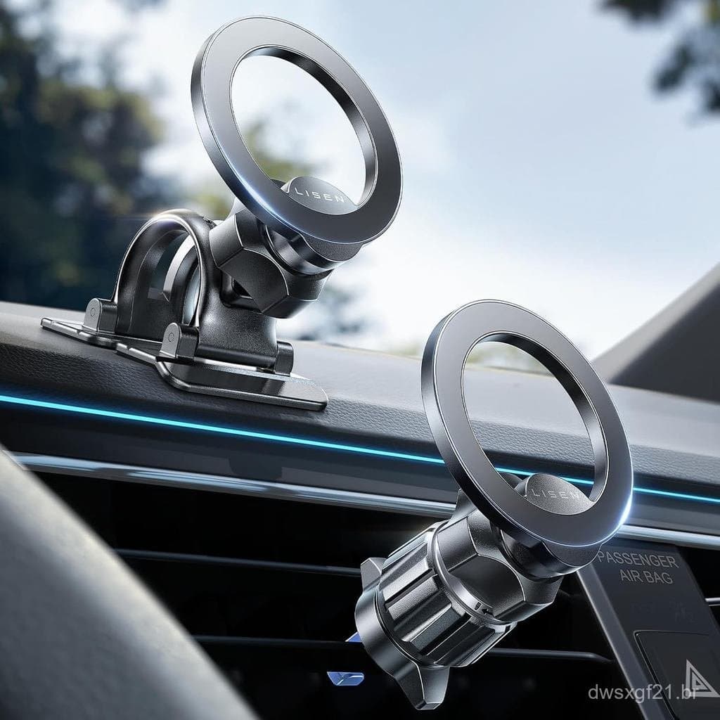 Suporte de Carro LISEN para MagSafe [Ímãs Super Fortes 2026] Suporte Magnético para Telefone para Seu Carro [Ventilação 
