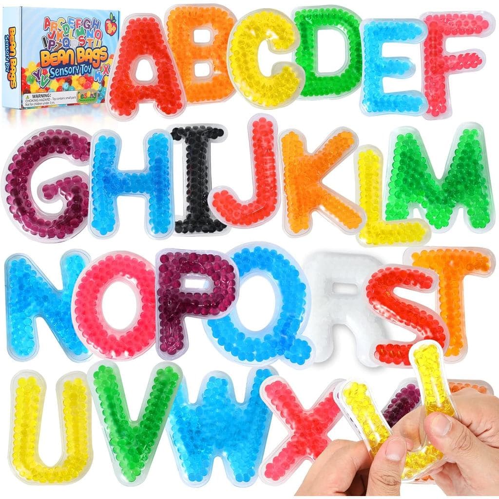 LESONG Brinquedos Sensoriais para Autismo: Letras do Alfabeto ABC, Brinquedos Educativos Montessori, Brinquedos Sensoria