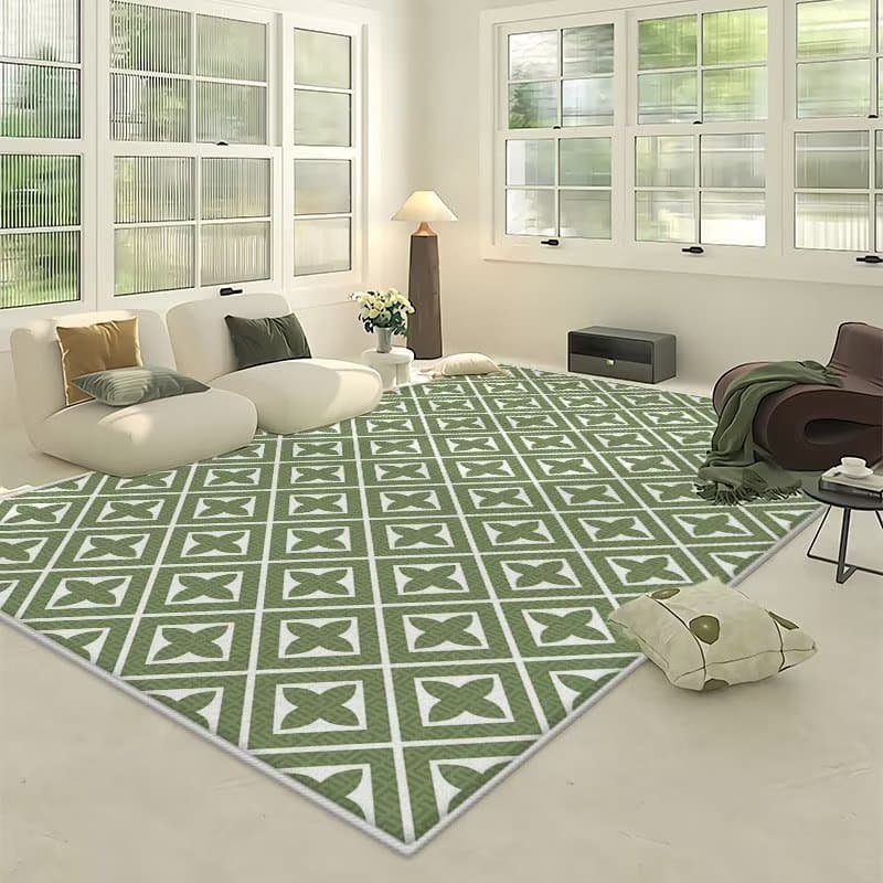 [Novo produto] simples sala de estar tapete mesa de centro moderno grande área tapete doméstico antiderrapante quarto ca