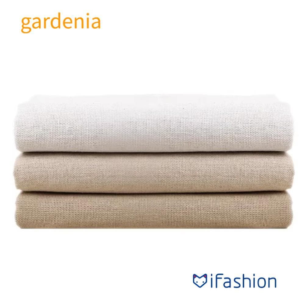 Tecido De Linho De Algodão GARDENIA , Costura Artesanal De 150 * 100 Cm , Pano Cru De Cor Sólida Patchwork
