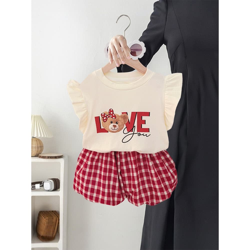 Meninas verão sem mangas camiseta terno crianças roupas do bebê dividir roupas infantis 1 ano de idade bebê menina roupa