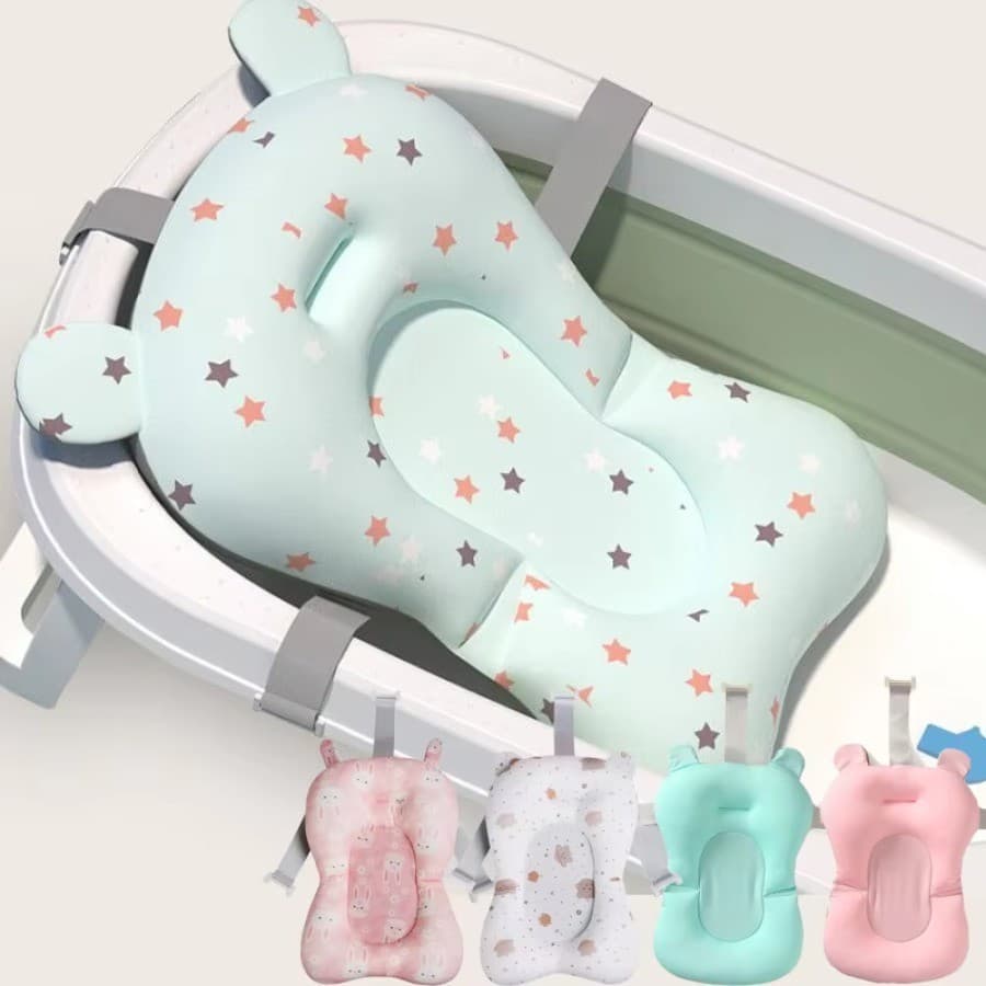Almofada Para Banheira De Chá De Bebê , Antiderrapante , Recém-Nascido , Segurança , Suporte Dobrável , Conforto , Corpo