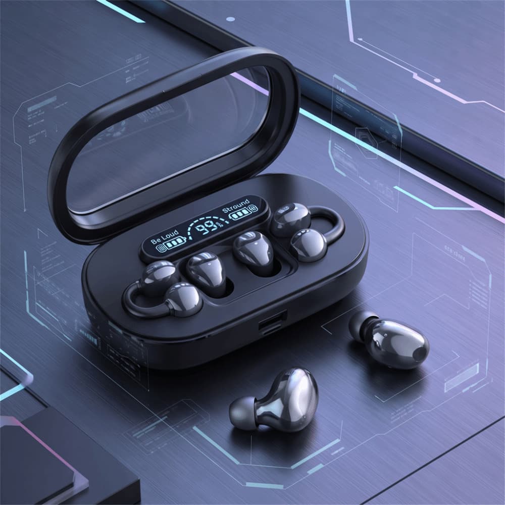 Fone De Ouvido Sem Fio Verdadeiro , Bluetooth De Baixo Atraso Com Redução De Ruído , Fones Para Dormir Design 2 Em 1