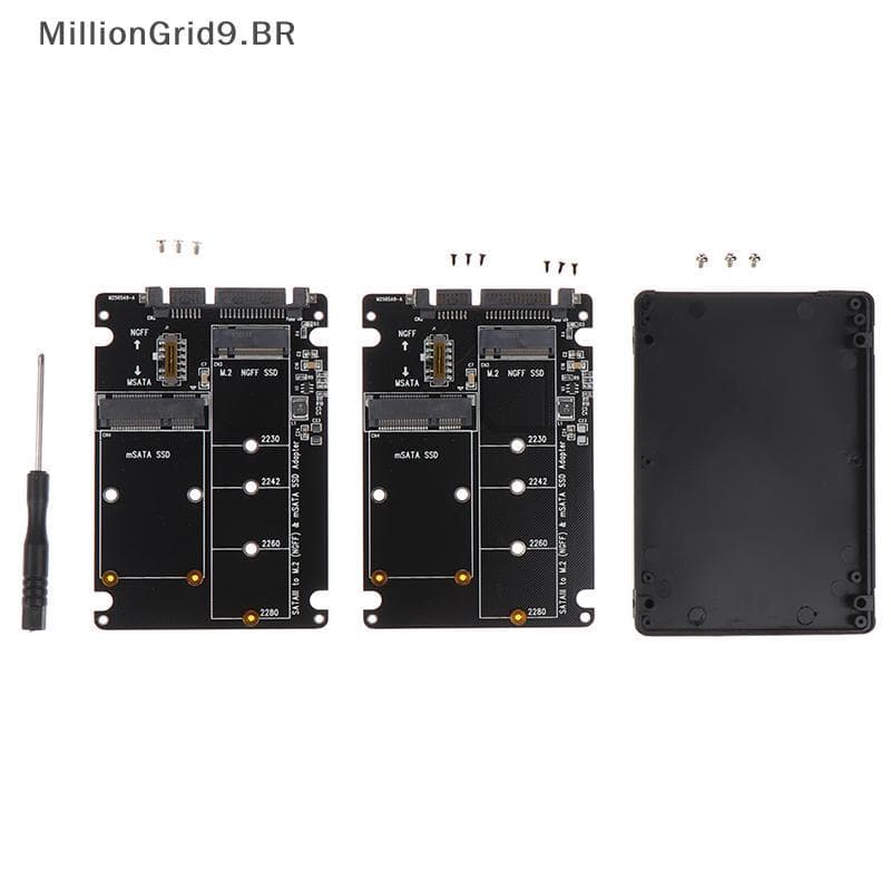 Mill NGFF Para SATA 3 Gabinete HDD Externo Adaptador MSATA SSD M . 2 Placa Adaptadora De Protocolo BR
