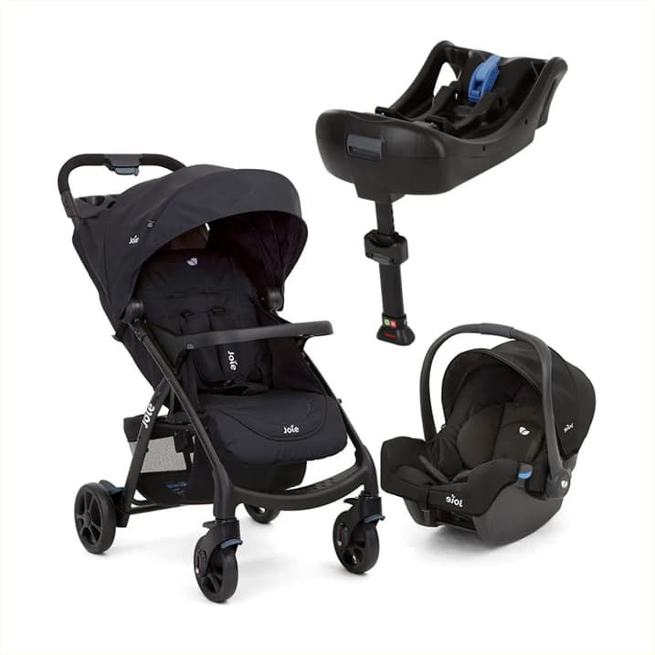 Carrinho Bebê Joie Muze Bebê Conforto Juva e Base Clickfit