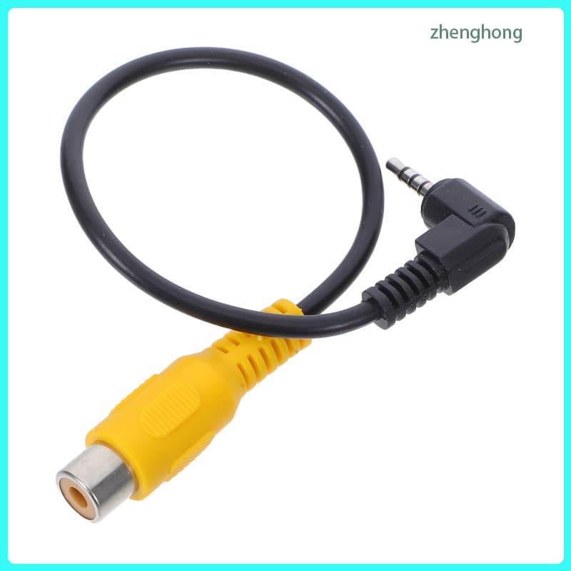 2.5mm Para Cabo Adaptador De Backup De Câmera Reversa Automotiva Extensão De Vídeo Traseiro Entrada Av Carro zhenghong