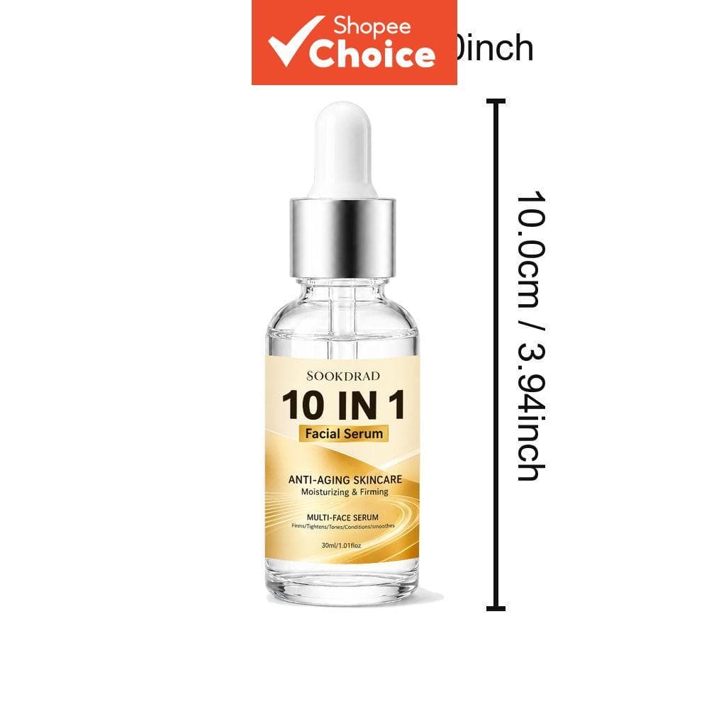 FACIAL PARA ROSTO, 10 EM 1, ANTI-IDADE HIDRATANTE FIRME, 30ML