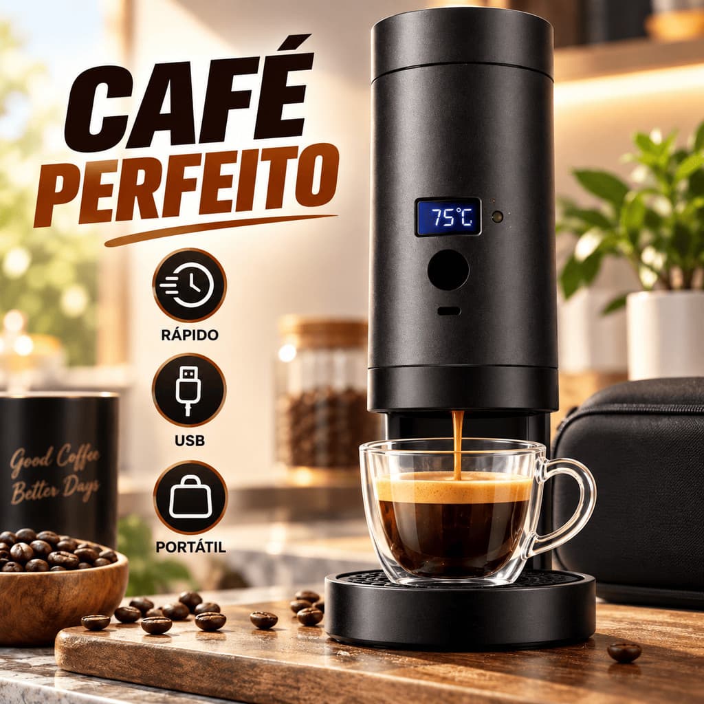 Cafeteira Portátil Expresso 3 Em1 Cápsulas Moído Elétrico Automotivo Conector Dose Grande Pequena Grão 72 Watts Rápida