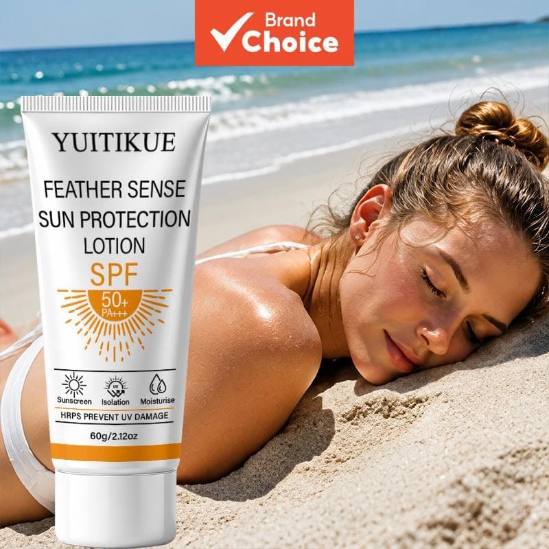 YUITIKUE FPS 50+ PA++++ Loção Protetora Solar 60g Protetor Solar Leve e Hidratante Para o Rosto e Corpo