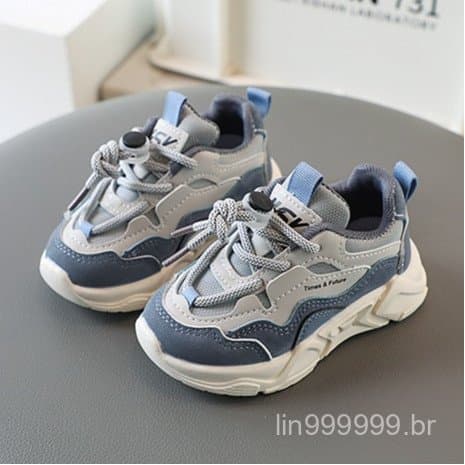 Tênis infantis, tênis casuais para meninos, tênis esportivos modernos para meninas, tênis de corrida leves e macios.