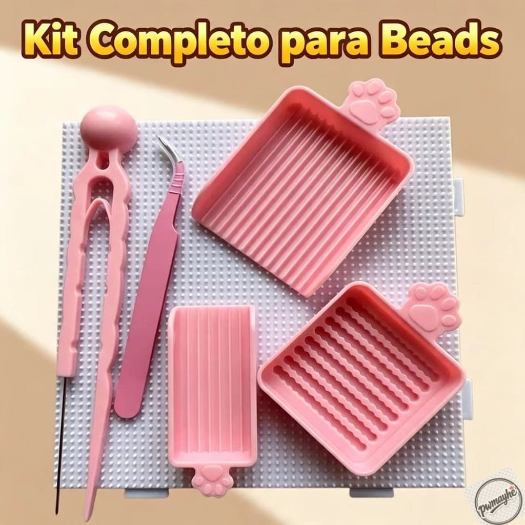 Conjunto de 5 ferramentas para organizar contas de 2,6 mm, kit completo para organizar contas, ferramentas QUSV.