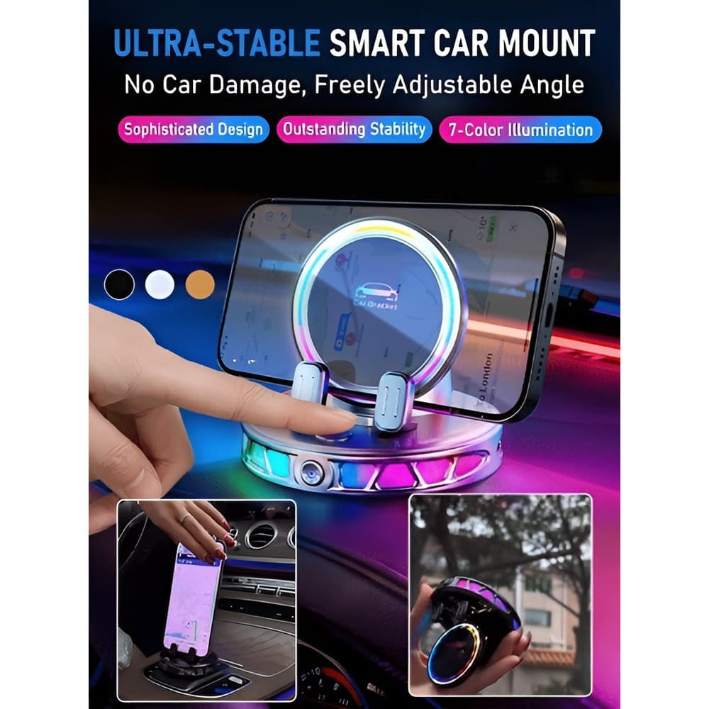 Suporte Estável Para Telefone Celular Carro , Carregamento Sem Fio , À Prova D'água E De Choque , Aparência Elegante , A