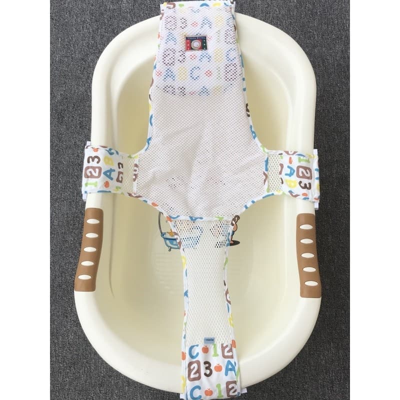 Rede de banho para recém-nascidos, suporte para banheira de bebê, proteção suspensa, Rack de banho para bebês, ferrament