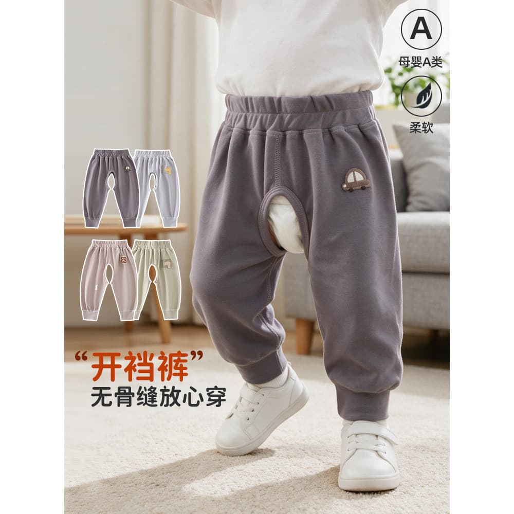Calças de bebê de 2 peças primavera outono estilo garfo calças parar fraldas crianças Leggings bebê menino calças de vir
