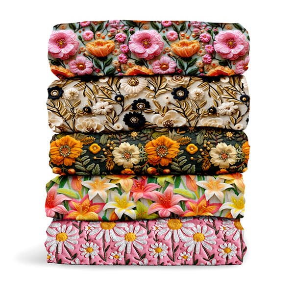 Tecido Tricoline Digital Estampado Estampas Florais Flores Rosas Costura Patchwork