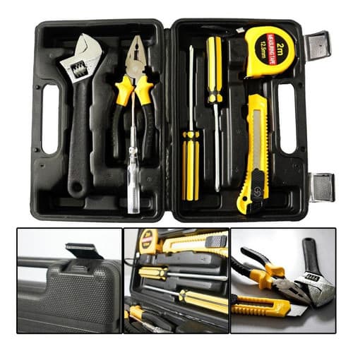 Kit De Ferramentas Completo Maleta Jogo De Chave Compacto 
