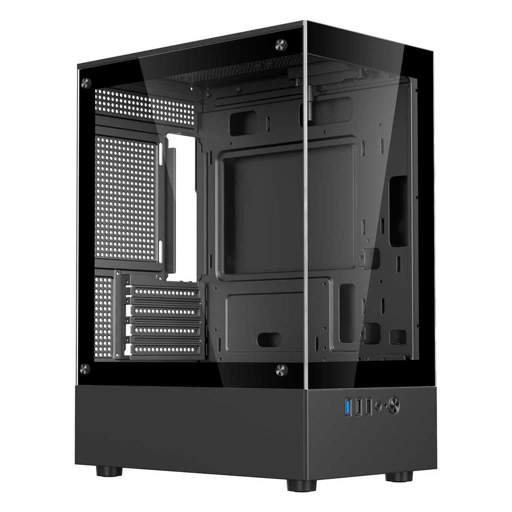 Gabinete Gamer Bluecase BG-053 Nuker V2 Preto Aquário m-atx