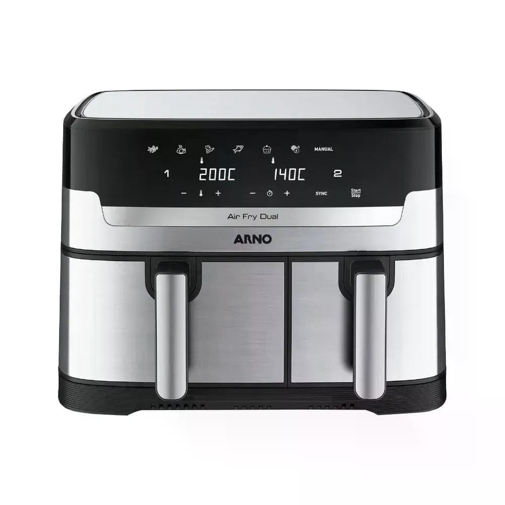 Fritadeira Arno Sem Óleo Dual 5,2l 3,1l Afd2-220v