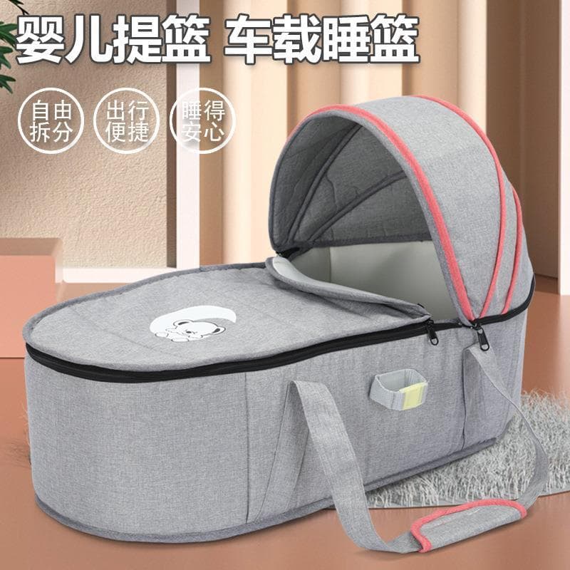 Cesta infantil berço recém-nascido portátil passeio cesta do bebê outing cesta de dormir carro reclinável berço