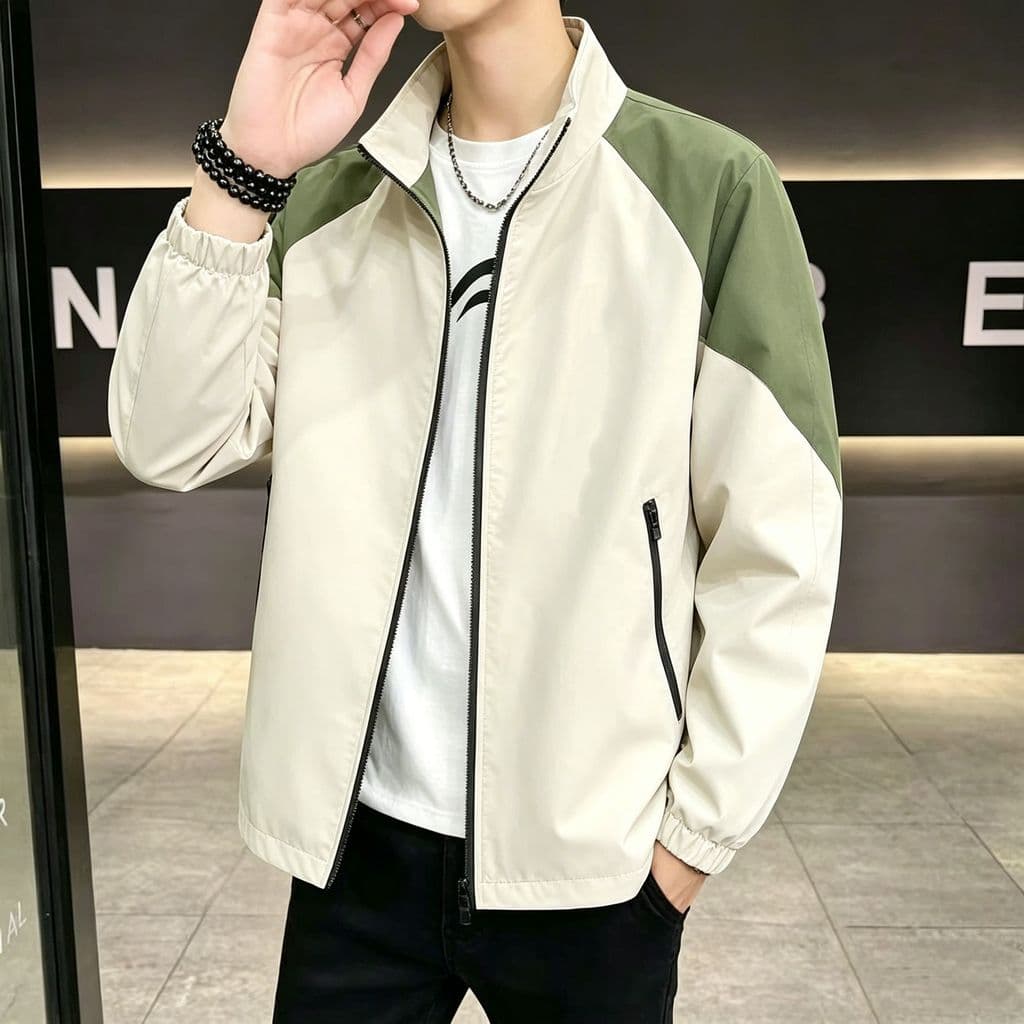 Jaqueta masculina primavera outono estilo bonito jaqueta masculina à prova dwaterproof água à prova de vento viagem ao a