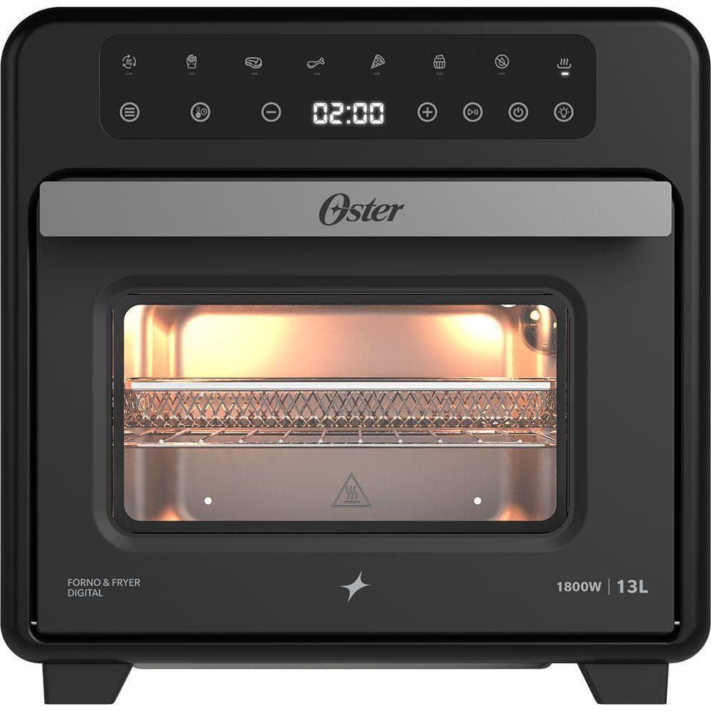 Forno Elétrico e Air Fryer Oster Digital Pro 13L 1800W 8 em 1 Touch 220V