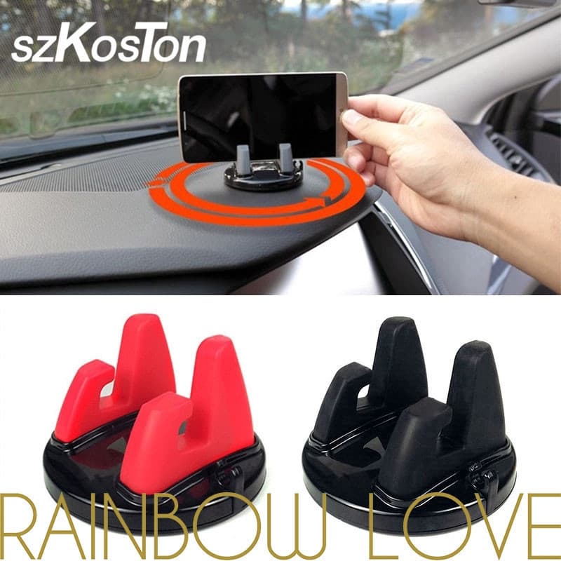 Suporte Universal para Celular de Carro com Rotação 360°, Suporte Sem Cola para Painel Automotivo