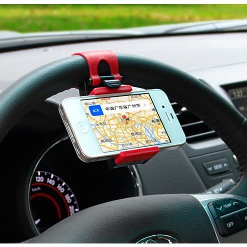 Suporte do telefone do carro do volante tipo fivela suporte do telefone do volante do carro suporte do telefone de naveg