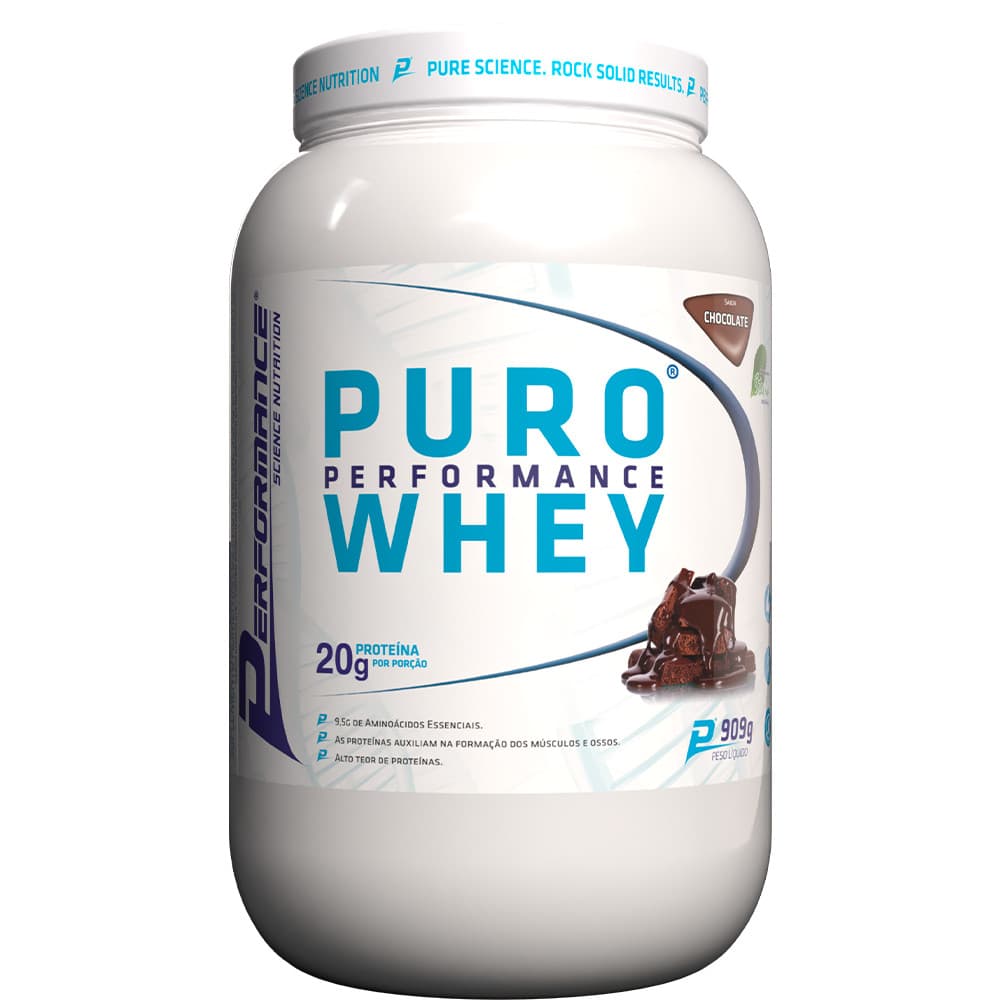 Whey Protein Concentrado Puro Chocolate Performance Nutririon 909g