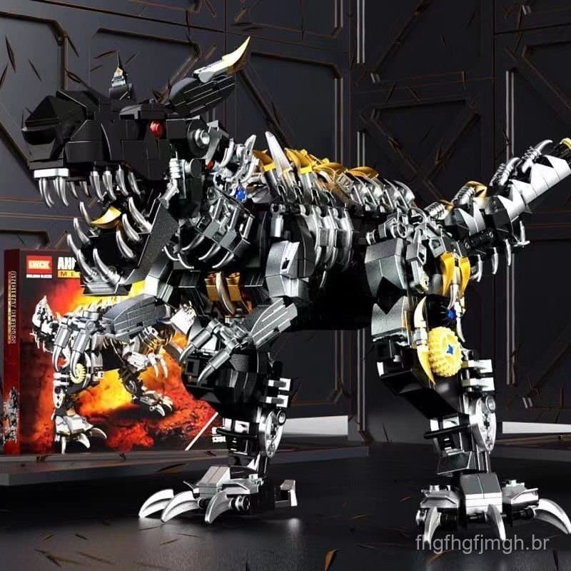 1506 peças de blocos de montar Lego, série dinossauros, Mecha Tyrannosaurus Rex, brinquedos de montar para crianças.