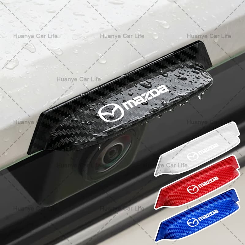 1/2 Pçs Câmera De Backup Do Carro Capa À Prova De Água Guarda Da Traseira Para Mazda 2 3 5 6 2017 CX-4-5-7-8-9-3