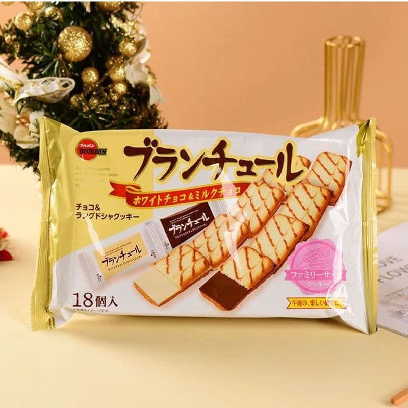 Lanches importados do Japão Cui Xiubin Recomendado BOURBON BOURBON Sanduíche de vela Biscoitos de Chocolate branco 8-20-