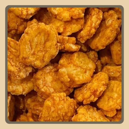 Biscoito de Arroz Sabor barbecue  Leve Sem Glúten Snack Saudável 200g 300g 500g l Grão de Mostarda
