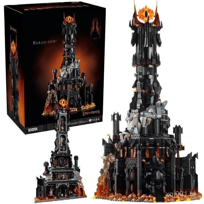 Compatível com o modelo LEGO 10333 O Senhor dos Anéis Barad-dûr Torre Negra, um brinquedo de blocos de montar de alta di