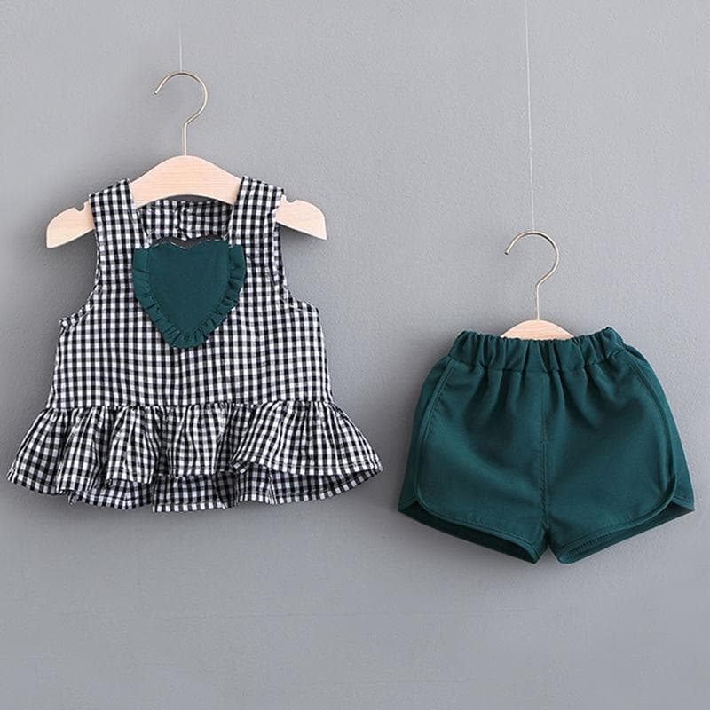 Meninas 1 roupas de verão roupas de bebê menina 2 verão 3 anos de idade bebês crianças 4 moda colete de manga curta tern